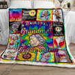 In A World Full Of Grandmas, Be A Hippie Nana Sofa Throw Blanket Np321