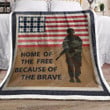 American Brave Veteran Gs-Cl-Dt2506 Fleece Blanket