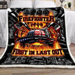 Firefighter Blanket - First In Last Out