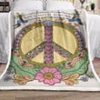 Hippie Peace Is Always Beautiful Dn0511140F Sherpa Fleece Blanket