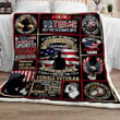 Women Veterans Cl301363Mdf Sherpa Fleece Blanket