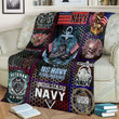Us Navy 5 Gs-Cl-Ml2204 Fleece Blanket