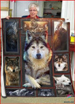 Gift For Wolf Lover Strong Wolf Native American Pattern Blanket American Wolf Wolves In Native American Culture