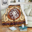 African Lion Fleece Blanket