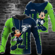 Seattle Seahawks Mickey All Over Printed 110