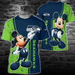 Seattle Seahawks Mickey All Over Printed 110