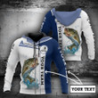 Stripped Bass Fishing 3D All 1102 Hoodie Over Print 230