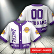 Los Angeles Lakers Personalized Crop Top Baseball Jersey 96