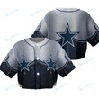 Dallas Cowboys Crop Top Baseball Jersey 144