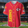 Kansas City Chiefs Personalized Baseball Jersey BG183