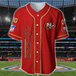 San Francisco 49ers Personalized Baseball Jersey BG171