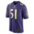 Jeremiah Moon Baltimore Ravens Player Game Jersey - Purple