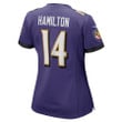 Kyle Hamilton Baltimore Ravens Women's Player Game Jersey - Purple