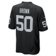 Jayon Brown #50 Las Vegas Raiders Game Jersey - Black