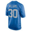 Jamaal Williams Detroit Lions Player Game Jersey - Blue