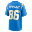 Trevon Bradford Los Angeles Chargers Player Game Jersey - Powder Blue