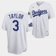 Los Angeles Dodgers Chris Taylor White Jersey #3 2022 All-Star Uniform