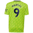 Anthony Martial #9 Manchester United Youth 2022/23 Third Player Jersey - Neon Green
