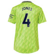 Phil Jones #4 Manchester United Women's 2022/23 Third Player Jersey - Neon Green