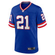 Tiki Barber #21 New York Giants Classic Retired Player Game Jersey - Royal