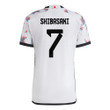 Japan National Team 2022/23 Qatar World Cup Shibasaki Gaku #7 Away Men Jersey - White