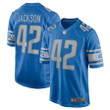 Justin Jackson #42 Detroit Lions Player Game Jersey - Blue