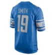 Saivion Smith #19 Detroit Lions Player Game Jersey - Blue