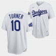Los Angeles Dodgers Justin Turner White Jersey #10 2022 All-Star Uniform