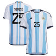 Argentina National Team 2022-23 Qatar World Cup Marcos Senesi #25 White Home Men Jersey - New