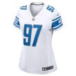 Aidan Hutchinson #97 Detroit Lions Nike Women's 2022 Draft First Round Pick Game Jersey In White
