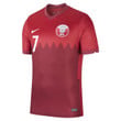 Qatar National Team 2022 Qatar World Cup Ahmed Alaaeldin #7 Red Home Men Jersey - New