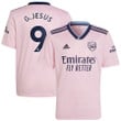 Gabriel Jesus #9 Arsenal Youth 2022/23 Third Player Jersey - Pink