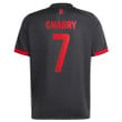 Serge Gnabry #7 Bayern Munich Youth 2022/23 Third Player Jersey - Charcoal