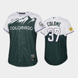 2022 City Connect Rockies #37 Alex Colome Green Youth Jersey
