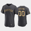 Houston Astros #00 Custom 2022 All-Star Game Charcoal Jersey