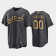 Oakland Athletics Custom #00 2022 All-Star Game AL Charcoal Jersey