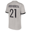 Ander Herrera #21 Paris Saint-Germain Youth 2022/23 Away Player Jersey - Black