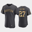 Houston Astros #27 Jose Altuve 2022 All-Star Game Charcoal Jersey