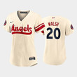 Jared Walsh #20 Los Angeles Angels Cream 2022 City Connect Women's Jersey