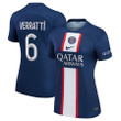 Verratti #6 Paris Saint-Germain Women 2022/23 Home Player Jersey - Blue