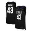 Men #43 Drew Barham Black Elite Gonzaga Bulldogs Basketball Jersey