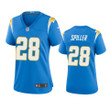 Women's Los Angeles Chargers Isaiah Spiller #28 Powder Blue Game Jersey