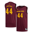 Men #44 Kodi Justice Maroon Arizona State Sun Devils Basketball Jersey