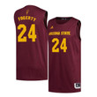 Men #24 Grant Fogerty Maroon Arizona State Sun Devils Basketball Jersey