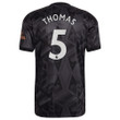 Thomas #5 Arsenal 2022/23 Away Player Men Jersey - Black
