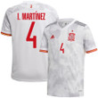 Spain National Team 2022 Qatar World Cup Inigo Martinez #4 White Away Men Jersey