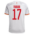 Spain National Team 2022 Qatar World Cup Fabian Ruiz #17 White Away Men Jersey