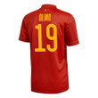 Spain National Team 2022 Qatar World Cup Dani Olmo #19 Red Home Men Jersey