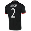 Germany National Team 2022 Qatar World Cup Antonio Rudiger #2 Black Away Men Jersey