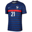 France National Team 2022 Qatar World Cup Lucas Hernandez #21 Black Home Men Jersey